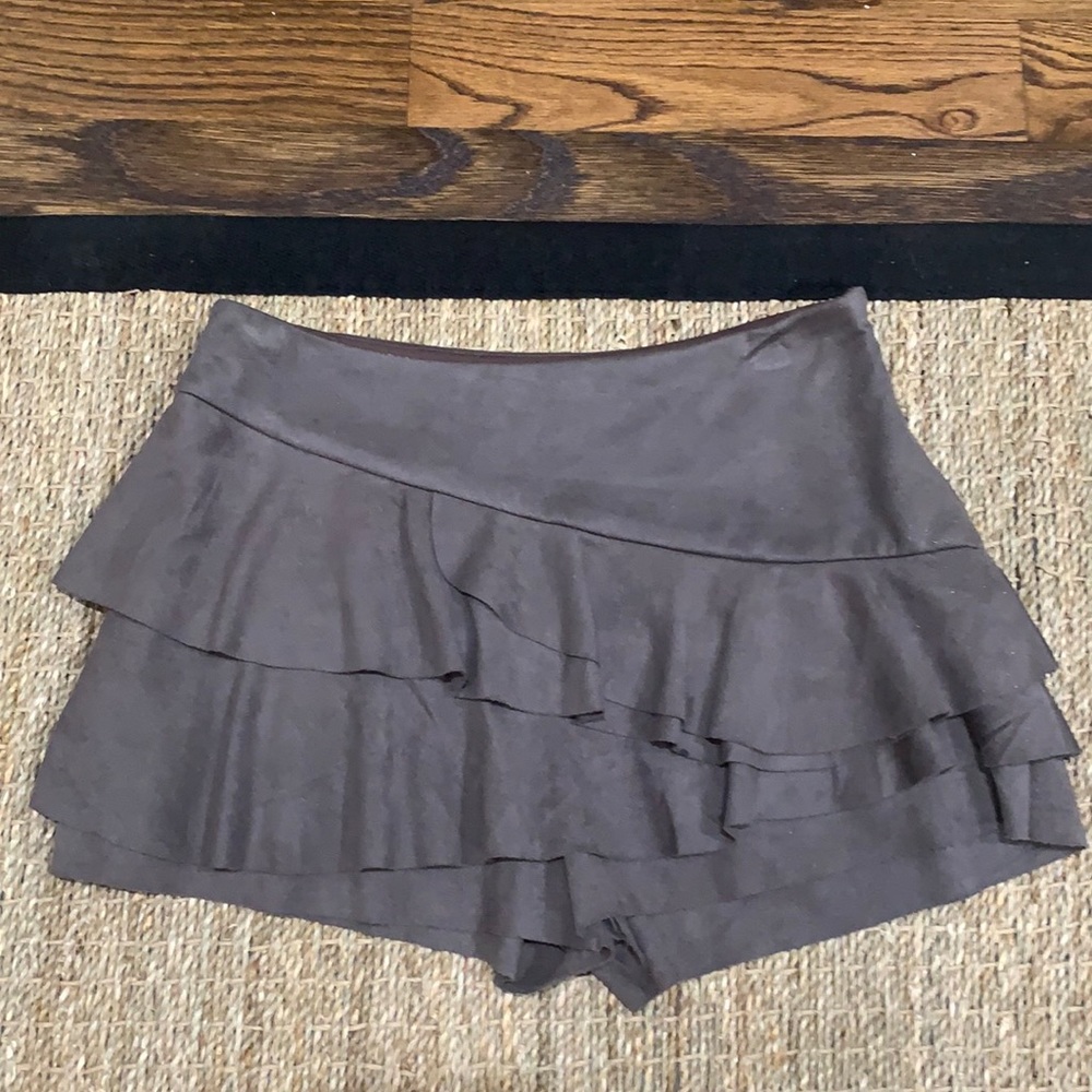 Suede skort